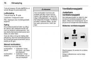 Opel-Combo-D-Bilens-instruktionsbog page 78 min