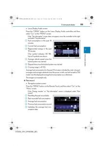 Lexus-CT200h-owners-manual page 111 min