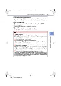 Lexus-CT200h-owners-manual page 123 min