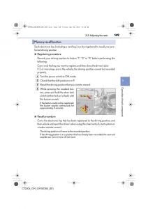 Lexus-CT200h-owners-manual page 149 min