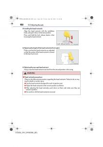 Lexus-CT200h-owners-manual page 152 min