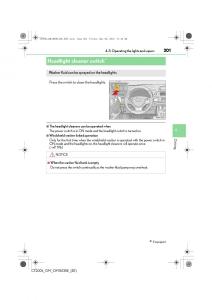 Lexus-CT200h-owners-manual page 201 min