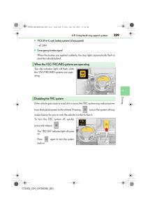 Lexus-CT200h-owners-manual page 239 min