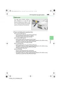 Lexus-CT200h-owners-manual page 245 min