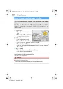 Lexus-CT200h-owners-manual page 262 min