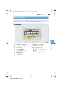 Lexus-CT200h-owners-manual page 267 min