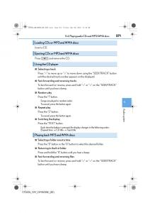 Lexus-CT200h-owners-manual page 271 min