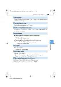 Lexus-CT200h-owners-manual page 279 min