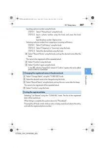 Lexus-CT200h-owners-manual page 307 min