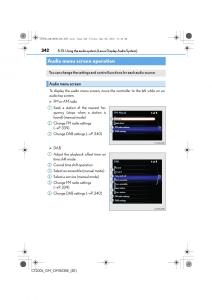 Lexus-CT200h-owners-manual page 342 min