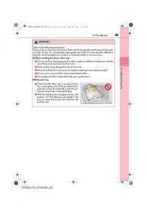 Lexus-CT200h-owners-manual page 35 min