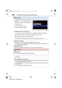 Lexus-CT200h-owners-manual page 402 min