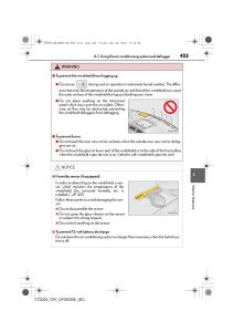 Lexus-CT200h-owners-manual page 423 min