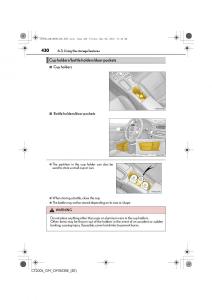 Lexus-CT200h-owners-manual page 430 min