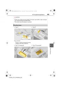 Lexus-CT200h-owners-manual page 431 min