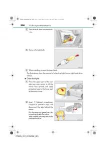 Lexus-CT200h-owners-manual page 500 min