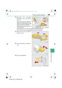 Lexus-CT200h-owners-manual page 501 min