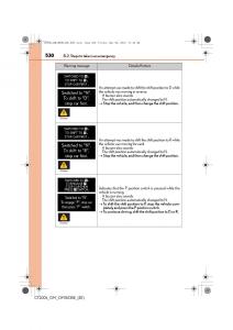 Lexus-CT200h-owners-manual page 530 min