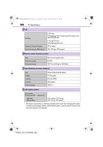 Lexus-CT200h-owners-manual page 580 min