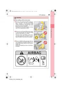 Lexus-CT200h-owners-manual page 67 min