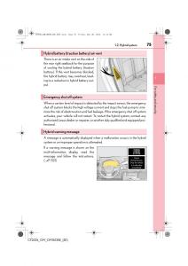 Lexus-CT200h-owners-manual page 75 min