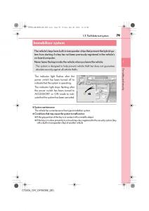 Lexus-CT200h-owners-manual page 79 min