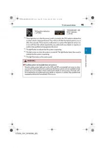 Lexus-CT200h-owners-manual page 95 min