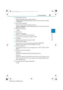 Lexus-CT200h-owners-manual page 97 min