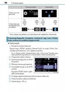 Lexus-CT200h-Kezelesi-utmutato page 110 min