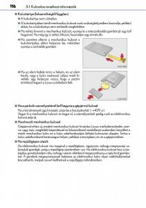 Lexus-CT200h-Kezelesi-utmutato page 116 min