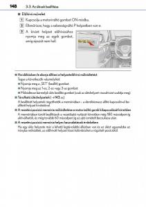 Lexus-CT200h-Kezelesi-utmutato page 148 min