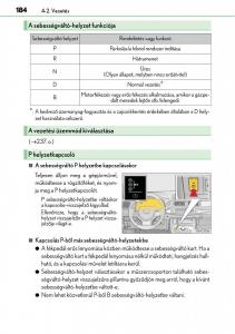 Lexus-CT200h-Kezelesi-utmutato page 184 min