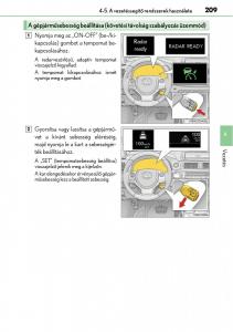 Lexus-CT200h-Kezelesi-utmutato page 209 min