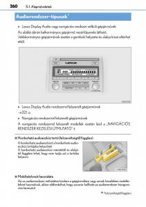 Lexus-CT200h-Kezelesi-utmutato page 260 min