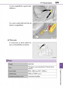 Lexus-CT200h-Kezelesi-utmutato page 579 min