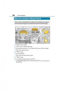 Lexus-CT200h-bruksanvisningen page 108 min