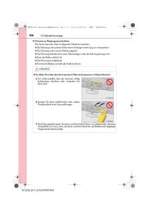 Lexus-RC-Handbuch page 106 min