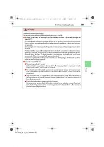 Lexus-RC-manuale-del-proprietario page 231 min