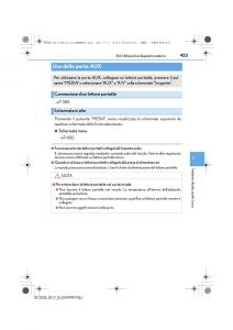 Lexus-RC-manuale-del-proprietario page 423 min