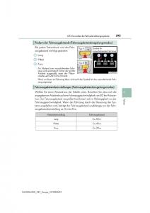 Lexus-NX-Handbuch page 295 min