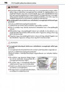 Lexus-NX-Kezelesi-utmutato page 146 min