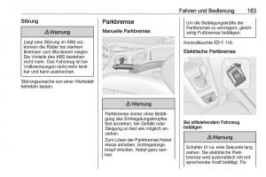 Opel-Zafira-C-Tourer-Handbuch page 185 min