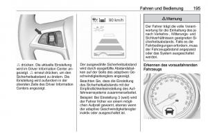 Opel-Zafira-C-Tourer-Handbuch page 197 min