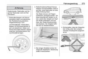 Opel-Zafira-C-Tourer-Handbuch page 275 min