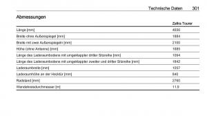 Opel-Zafira-C-Tourer-Handbuch page 303 min