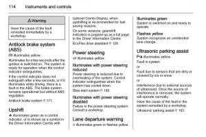 Opel-Zafira-C-Tourer-owners-manual page 116 min