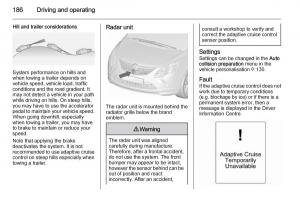 Opel-Zafira-C-Tourer-owners-manual page 188 min