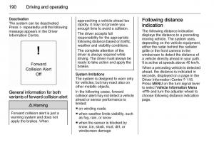 Opel-Zafira-C-Tourer-owners-manual page 192 min