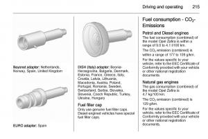 Opel-Zafira-C-Tourer-owners-manual page 217 min