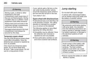 Opel-Zafira-C-Tourer-owners-manual page 262 min